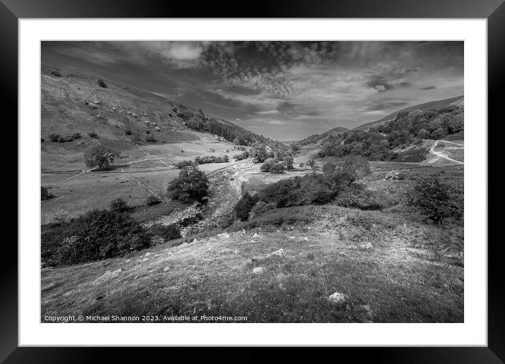 Upper Swaledale, Yorkshire Dales National Park Framed Mounted Print by Michael Shannon