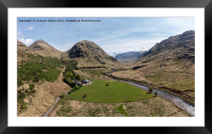 Glen Etive looking north Framed Mounted Print by Graham Moore