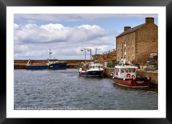 "Harbour Serenity: A Captivating Maritime Beauty" Framed Mounted Print by Tom McPherson
