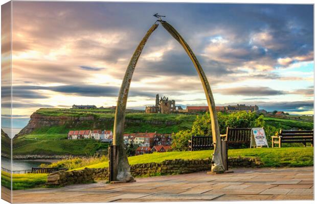 'Intricate Frame of Whitby Abbey' Canvas Print by Kevin Elias