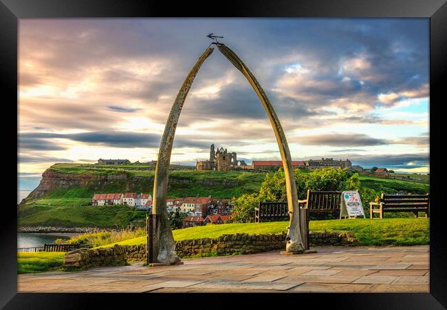 'Intricate Frame of Whitby Abbey' Framed Print by Kevin Elias