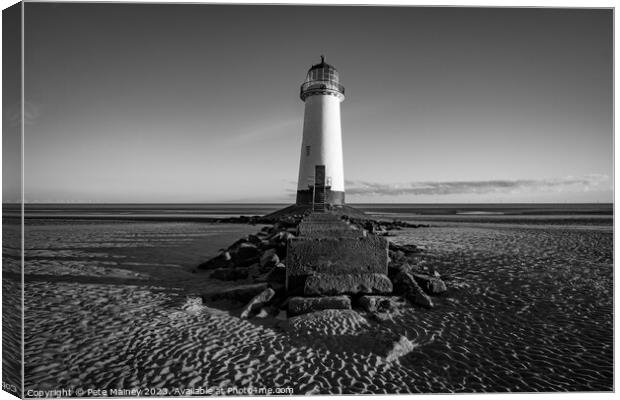 Point of Ayr Lighthouse Canvas Print by Pete Mainey
