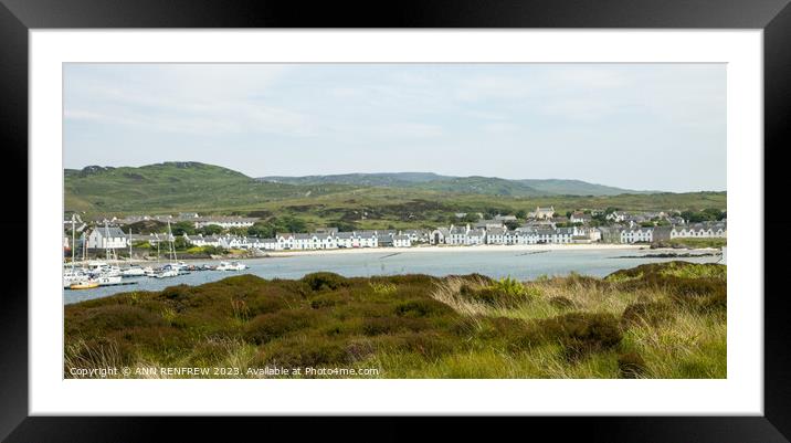 A fine view across the bay.  Framed Mounted Print by ANN RENFREW