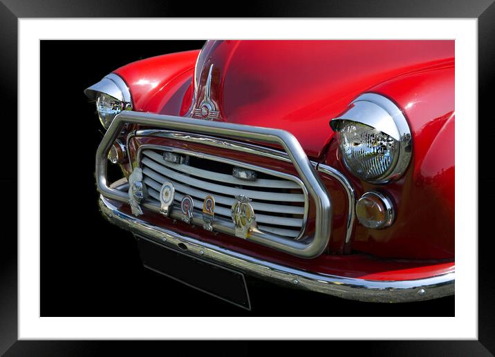 Morris Minor 1000 Framed Mounted Print by Alison Chambers