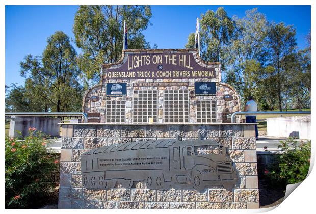 Gatton Truck and Coach Drivers Memorial Print by Antonio Ribeiro