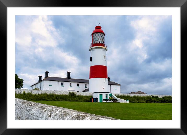 Souter Lighthouse Tyne and Wear Framed Mounted Print by Tim Hill