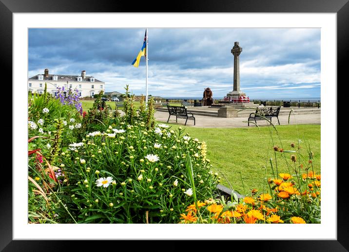Seaham War Memorial and Seafront Framed Mounted Print by Tim Hill