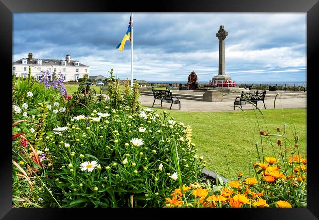 Seaham War Memorial and Seafront Framed Print by Tim Hill