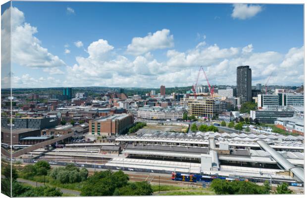 Sheffield Skyline  Canvas Print by Apollo Aerial Photography