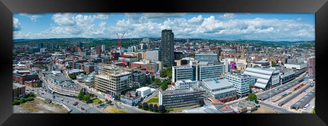 Sheffield Skyline Framed Print by Apollo Aerial Photography