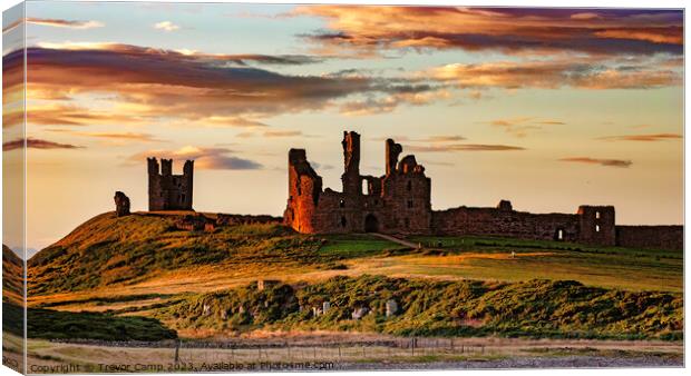 A Timeless Fortress: Dunstanburgh Castle Canvas Print by Trevor Camp