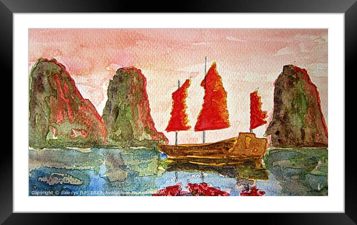 "Serenity of Chinese Waters" Framed Mounted Print by dale rys (LP)