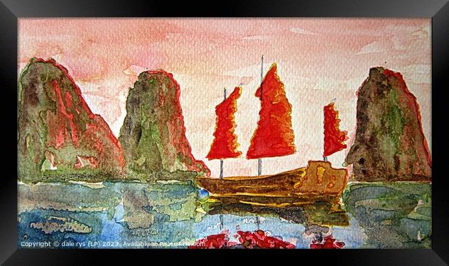"Serenity of Chinese Waters" Framed Print by dale rys (LP)