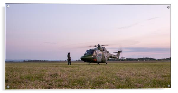 Lynx Mk7 Helicopter Acrylic by J Biggadike
