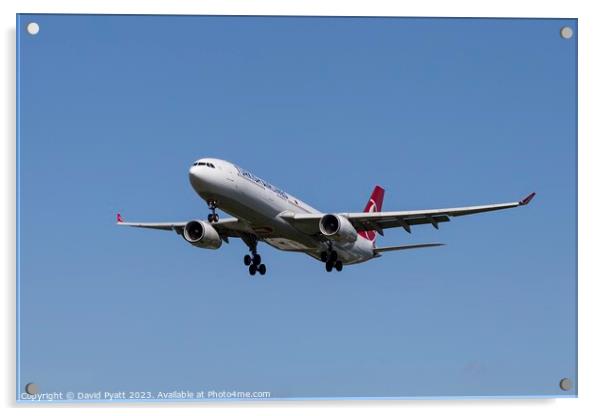  Turkish Airlines Airbus A330 Acrylic by David Pyatt