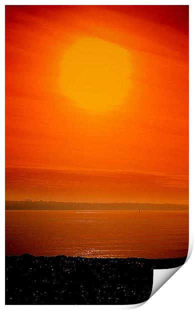 Big Sun Print by Louise Godwin