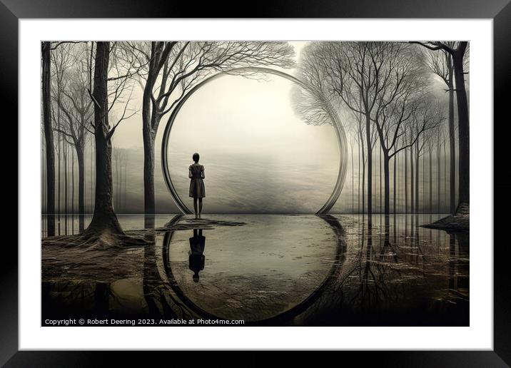 Eden's Portal A Glimpse into Tomorrow's World Framed Mounted Print by Robert Deering