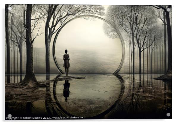 Eden's Portal A Glimpse into Tomorrow's World Acrylic by Robert Deering