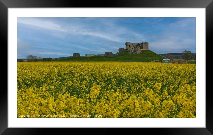 "Whispering Ruins: A Timeless Scottish Castle" Framed Mounted Print by Tom McPherson