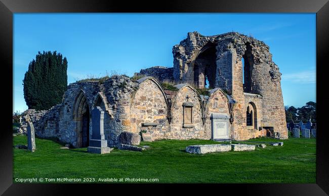 Enchanting Remnants of Kinloss Abbey Framed Print by Tom McPherson