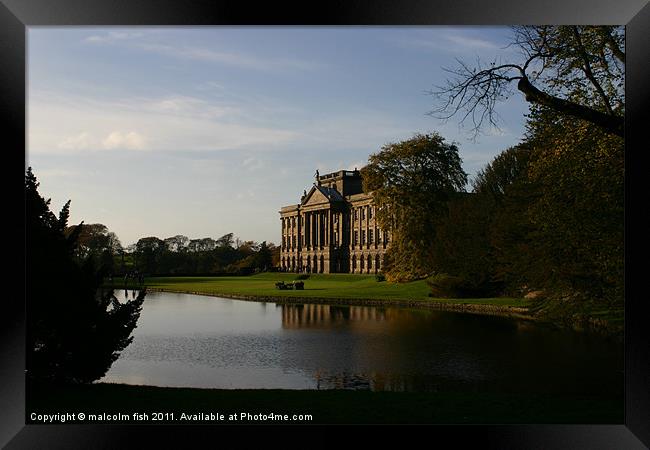Lyme House Framed Print by malcolm fish