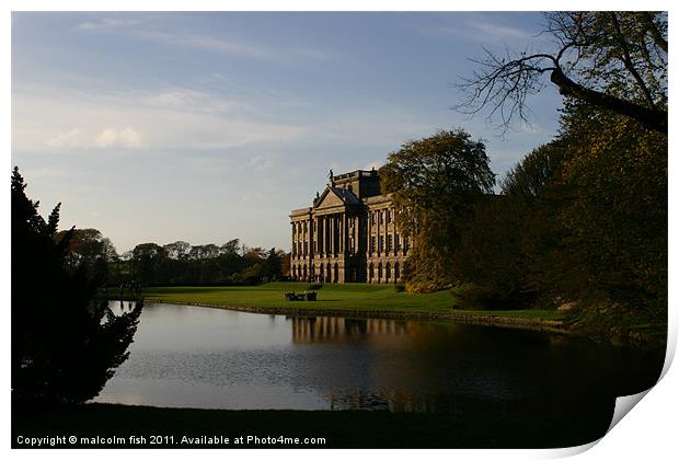 Lyme House Print by malcolm fish