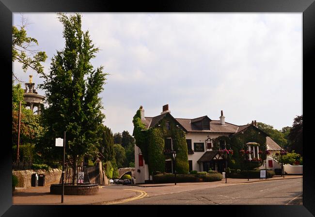 Brig o Doon Hotel and bridge, Burns country Framed Print by Allan Durward Photography