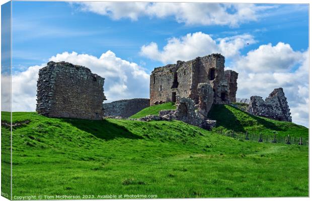 Ethereal Twilight at Historic Duffus Castle Canvas Print by Tom McPherson