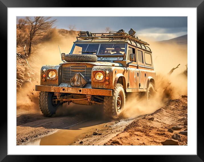Landrover Framed Mounted Print by Steve Smith
