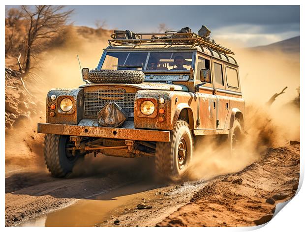 Landrover Print by Steve Smith