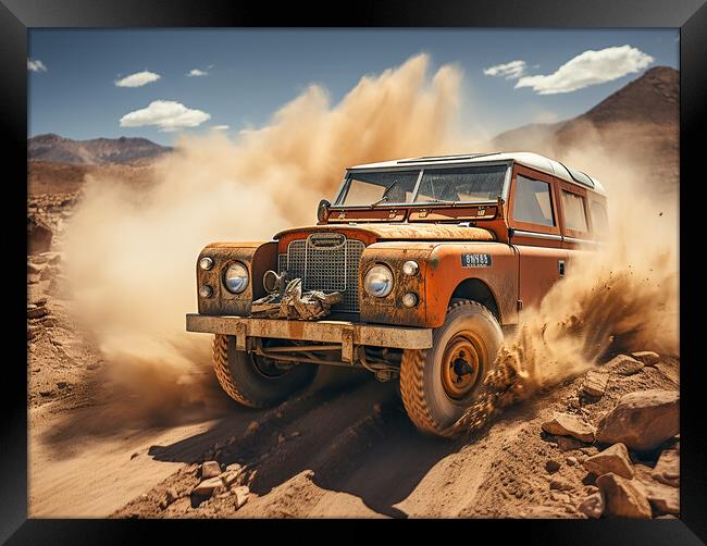 Landrover Framed Print by Steve Smith