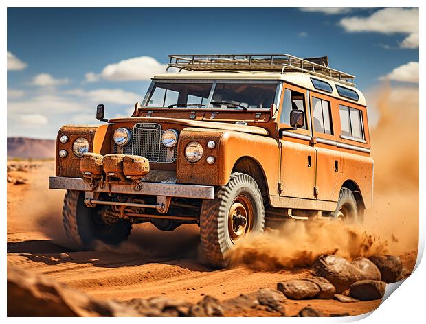Landrover Print by Steve Smith