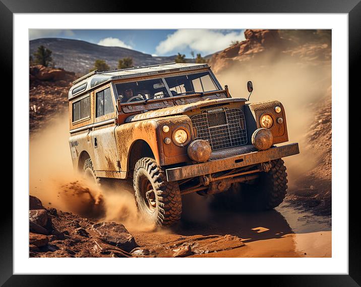 Landrover Framed Mounted Print by Steve Smith