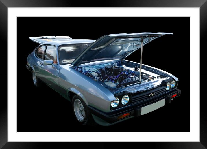 Ford Capri Framed Mounted Print by Alison Chambers