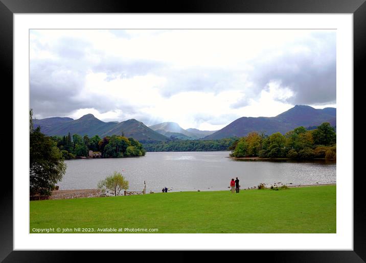 Tranquil Serenity of Derwentwater Framed Mounted Print by john hill