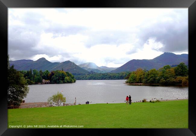 Tranquil Serenity of Derwentwater Framed Print by john hill