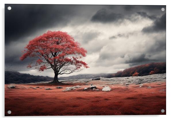The Scarlet Tree Acrylic by Picture Wizard