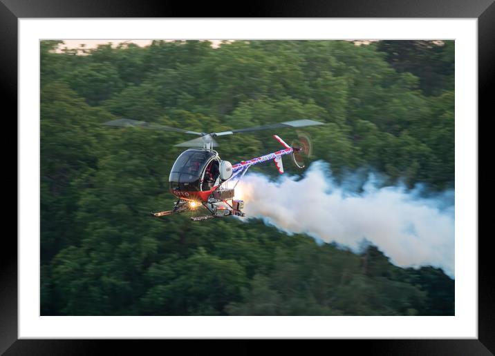 OTTO The Helicopter Framed Mounted Print by J Biggadike