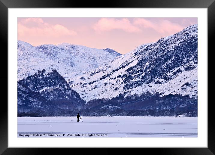 Wintertime At Derwent Water Framed Mounted Print by Jason Connolly