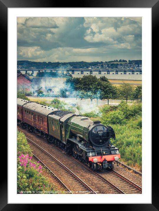 Flying Scotsman 60103 in Dundee Framed Mounted Print by Craig Doogan