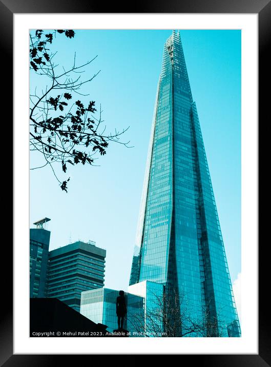The Shard tower in London, England, UK Framed Mounted Print by Mehul Patel