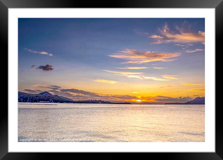 Sunrise in Puerto Pollensa  Framed Mounted Print by Jim Key