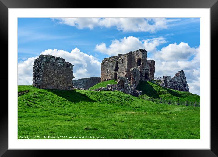 Enchanting Duffus Castle: A Looming Tower amidst M Framed Mounted Print by Tom McPherson