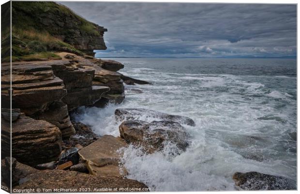 'Conquering Nature's Roaring Waves" Canvas Print by Tom McPherson