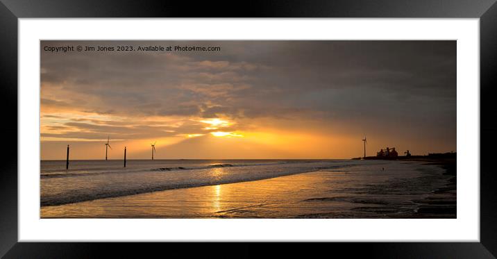 Northumberland Daybreak - Panorama Framed Mounted Print by Jim Jones
