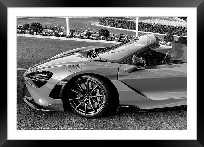 Mclaren 765LT Spider Supercar Framed Mounted Print by David Pyatt