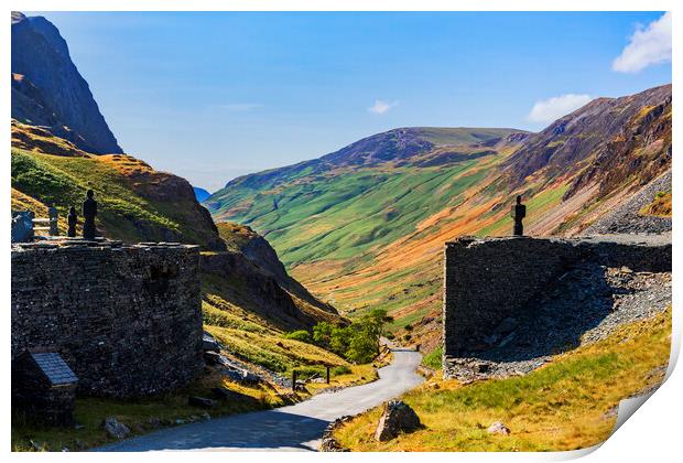 Head of Honister Pass, Cumbria Print by Maggie McCall