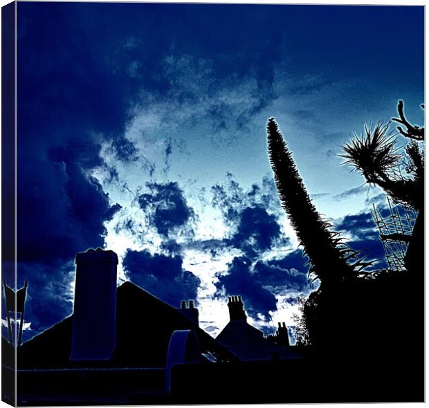 Chimneys and trees  Canvas Print by George de Putron