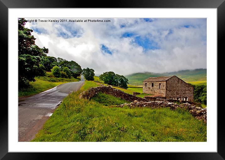 Along the Rural Road. Framed Mounted Print by Trevor Kersley RIP