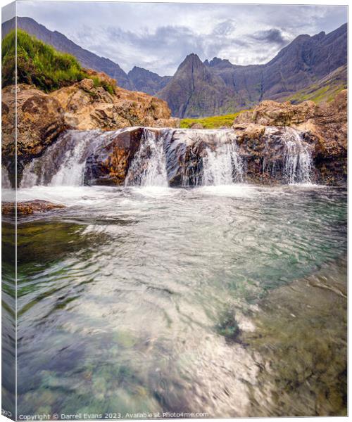 Fairy Pools Canvas Print by Darrell Evans